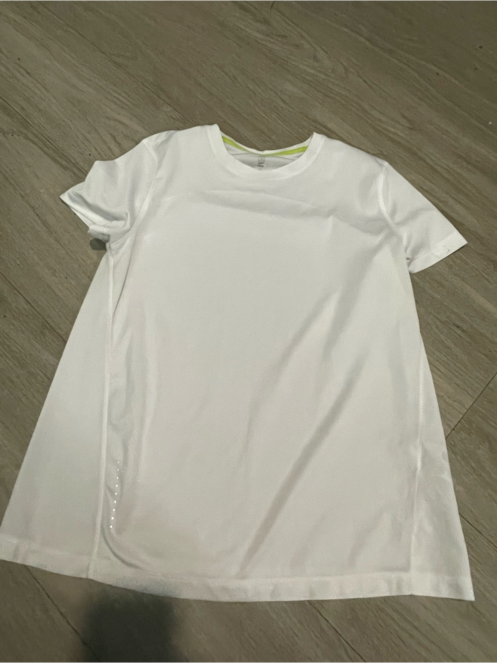 Short Sleeve White Performance Tee